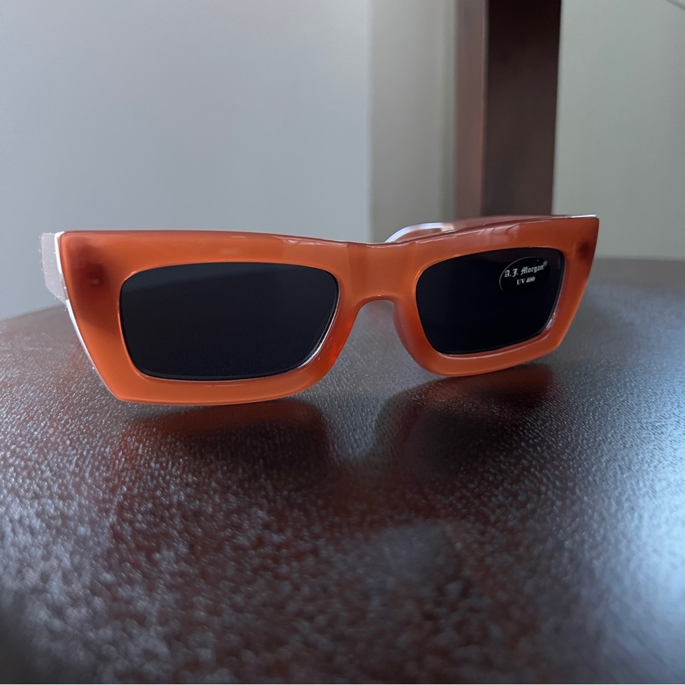 ASOS AJ Morgan brown retro square frame sunglasses